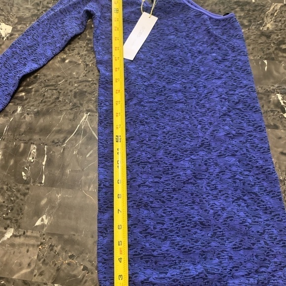 BCBGENERATION Periblue Blue One Shoulder Long Sleeve Bodycon (New) size S/XS - Picture 8 of 12